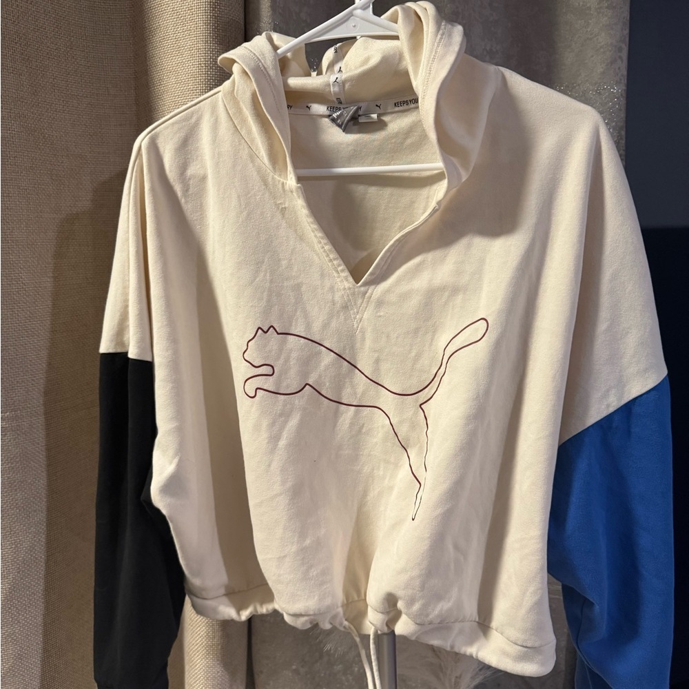 Puma Off-White‎ Hoodie with Black Details